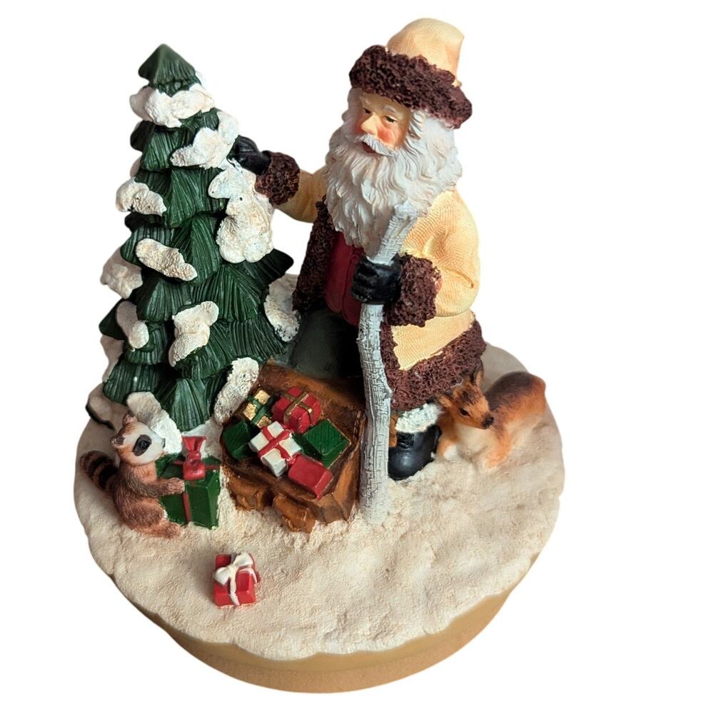 Yankee Candle Topper Christmas Santa with Animals